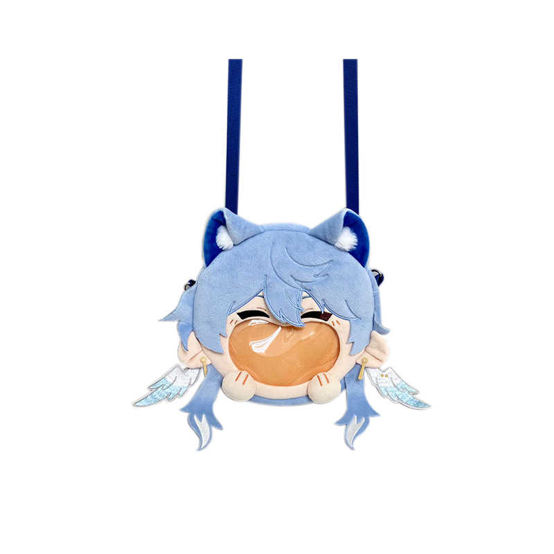 Honkai Star Rail Sunday Cosplay Transparent Itabag Smile Face Cartoon Lolita Shoulder Crossbody Bag
