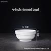 ZISIZ White Ceramic Rimmed Bowls