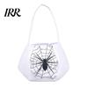 Halloween Bag Cute Treat or Trick with Handle for Kids, Reusable Non Snack Woven Candy Goodie Bag, Soft Handbag Basket Party Favors