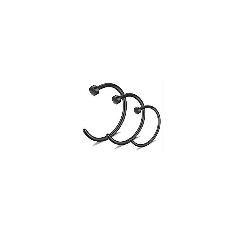 Stainless Steel Electroplated C-Shaped Nose Stud Piercing Jewelry, European and American Fashion Style.