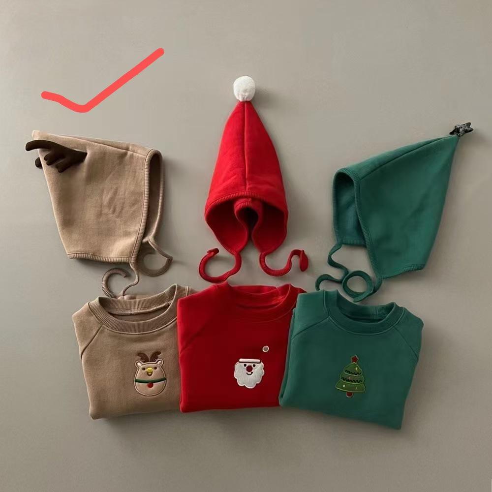 

Корейский детский зимний рождественский флисовый ромпер - Теплый детский комбинезон для осени/зимы One Size