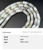 8x20mm Striped Agate White Coffee Cylindrical Barrel Beads for DIY Jewelry Accessories