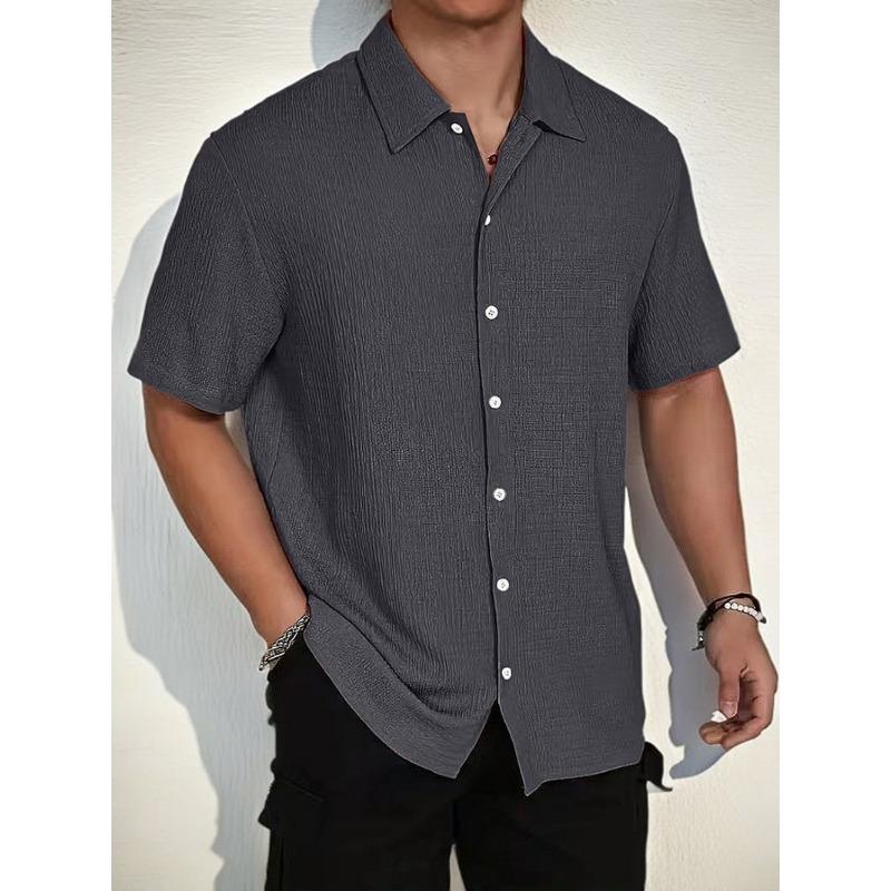 Men's short-sleeved commuter shirt casual out wish men