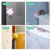 Silicone World Door Handle Anti-collision Pad Wall Sticker Mute Door Stoppers Refrigerator Collision Pad Silent Shock Absorber