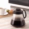 Serwer HARIO V60 Range 800ml do kubków Czarny serwer do kawy Szkło odporne na ciepło Wyprodukowano w Japonii 2~6 XVD-80B