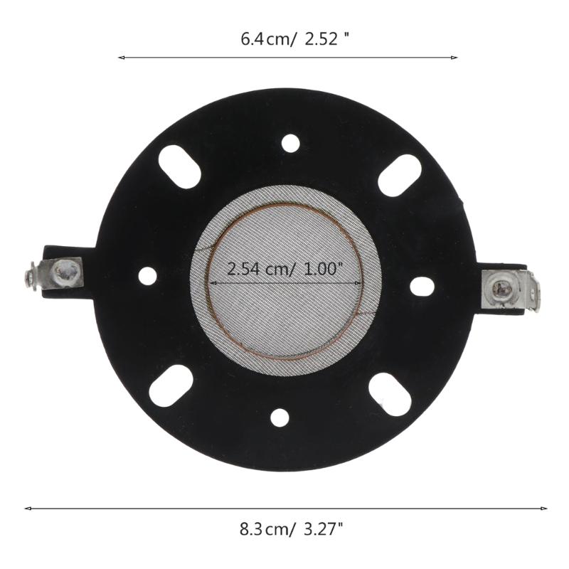 25,5 mm Schwingspule Schwarzer Horn-Hochtöner Seidenmembran Folie Höhen Rundrahmen 5,4 Ohm 25,5 mm Kern Lautsprecher Reparaturteile