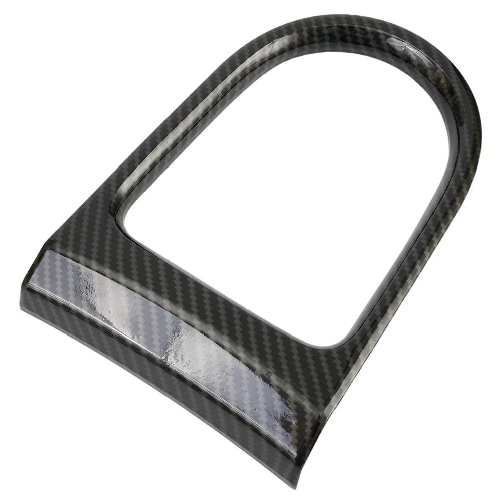 Carbon Fiber ABS Car Gear Shift Box Panel Cover Trim Decorative Kit For Ford Mustang 2015 2016 2017 2018  Car