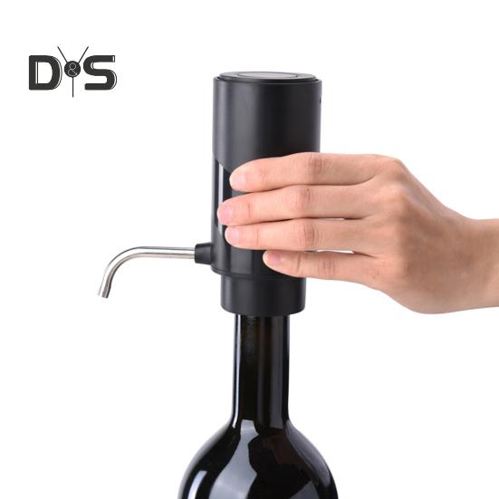 Elektrický dekantér na víno Automatický provzdušňovač vína USB dobíjecí jednodotykový dávkovač vína Výkonný nalévač vína pro rychlou dekantaci Dárek pro milovníky vína