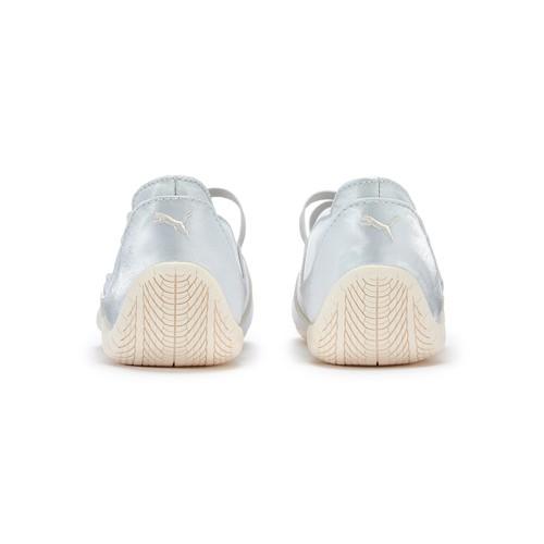Puma Speedcat Ballet Silver Mist Warm White Satin 404383-03 Women's Size