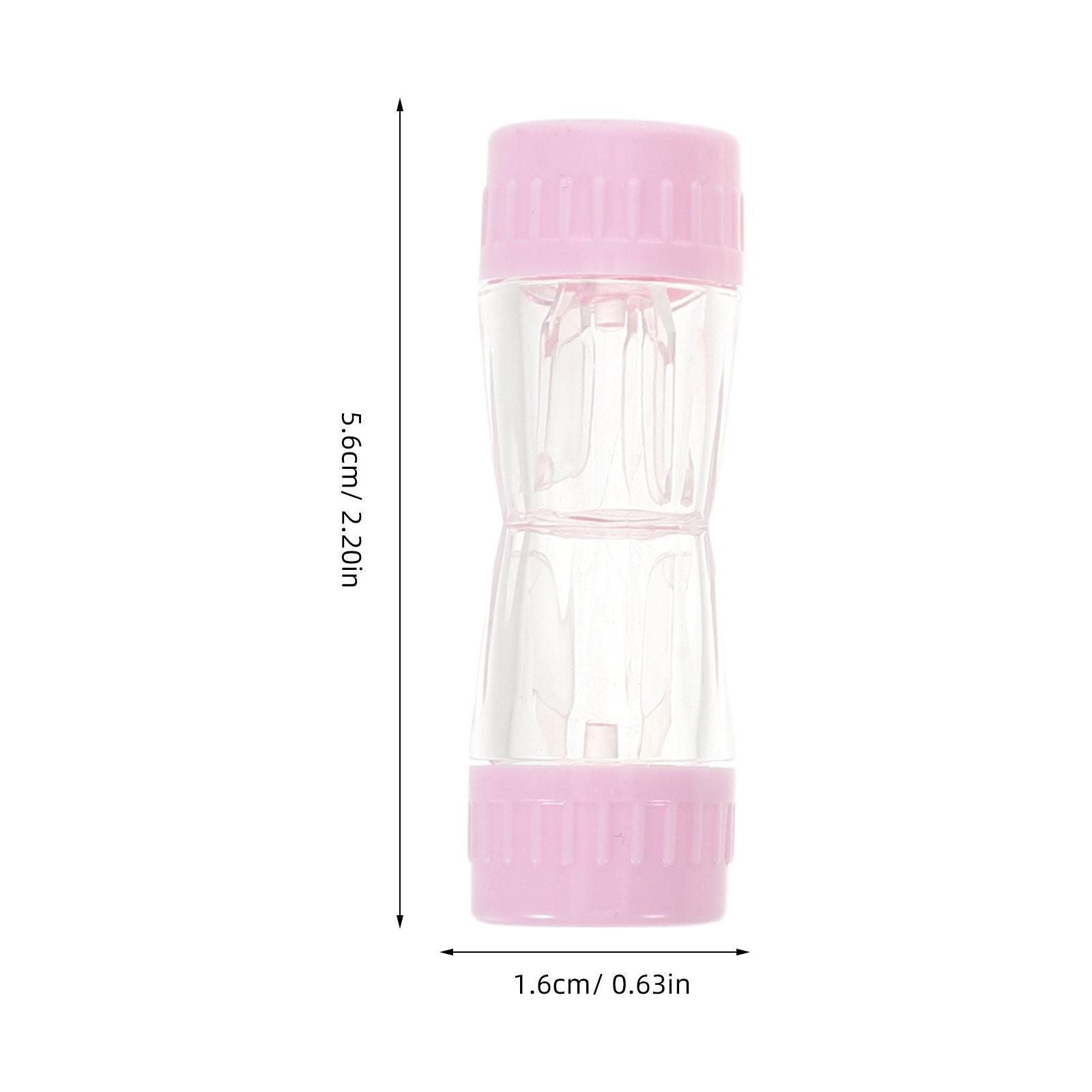 12Pcs Travel Lens Storage Container Portable Lens Barrel Case with Dual Compartment for Contact Lenses Soak Solution Separation