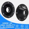 2 Pack RV Table Base Mount,Camper Aluminum Standard RV Pedestal Table Leg Base Flange,Floor Mounting Bracket Flush Plate With 6 Talling Holes,Include