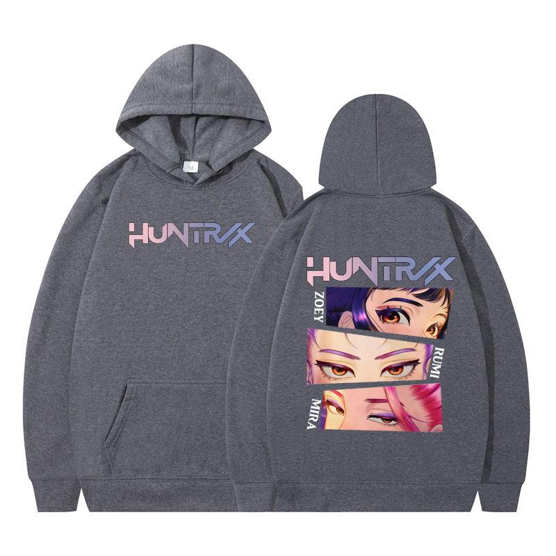 Kpop Lovci démonů Harajuku Grafické mikiny Pánské Dámské Módní Mikiny Dlouhý rukáv Oversized Ležérní Pulovry Streetwear