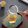 Bamboo Tea Strainer Stainless Steel Fine Mesh Strainer Portable Food Sifters  for Kitchen