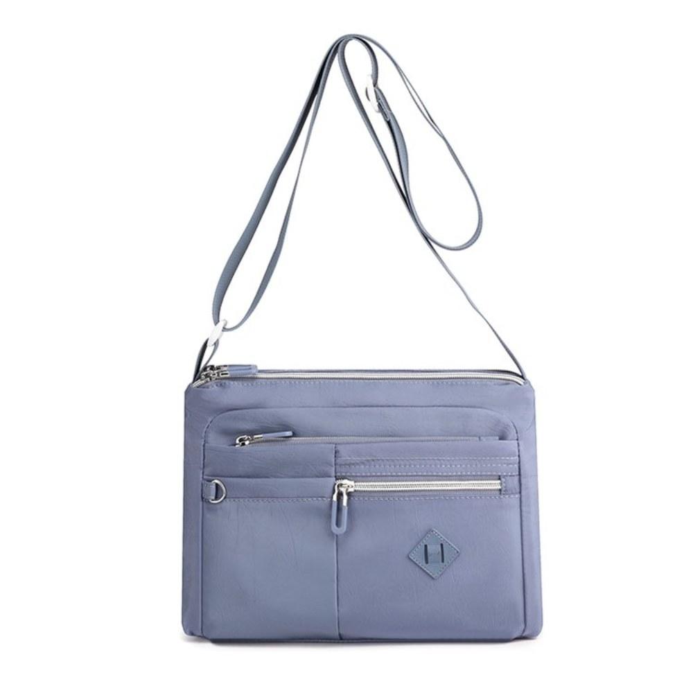 Women Multi Pocket Large Capacity Nylon Crossbody Bag with Adjustable Strap for Daily Commute