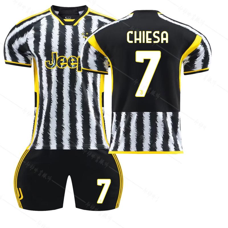 2324 Juventus home football jersey No. 9 Horvić 22 Di María 10 Pogba 7 Chiesa team #16