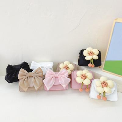 Girl's Shoulder Bag Crossbody Bag Coin Purse Bowknot or Flower Design Children's Bag