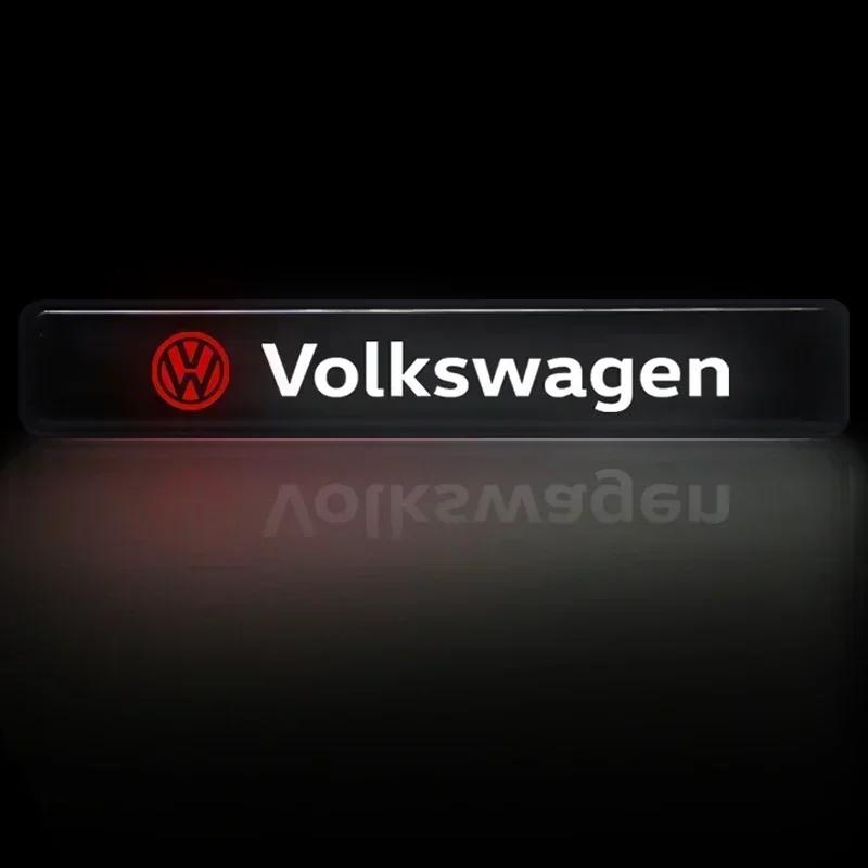 TCFJN1 For VOLKSWAGEN VW 2025 Hot Car LED Front Hood Grille Emblem Badge Decorative Light For Volkswagen Bora GTI Polo T5 R-Line Touran