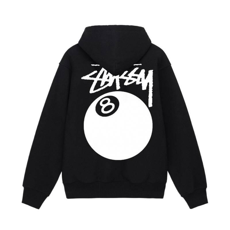 Stussy 2025 Heren Basic Terry Pullover Hoodie, 700g Kwaliteit