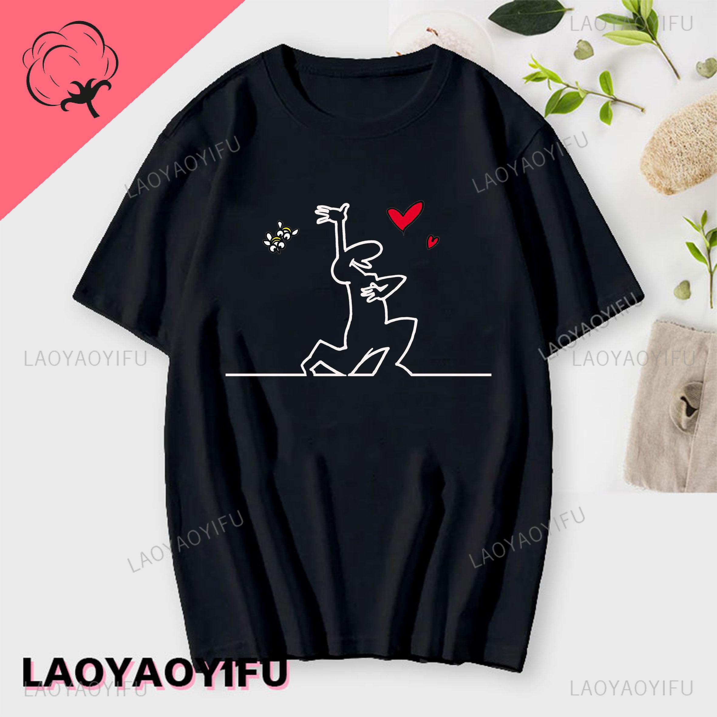 

La Linea The Line Osvaldo Cavandoli TV унисекс стиль уличный стиль футболка модная хлопковая футболка с круглым вырезом повседневная летняя майка унисекс L