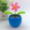 Car Dashboard Ornament Funny Solar Powered Cartoon Vibrant Ornamental Decoration Gifts Automobile Dancing Flower Swinging Toy for Friend
