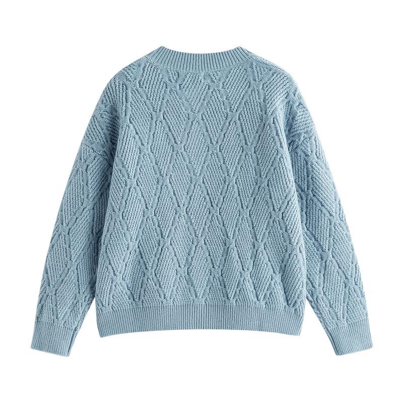 INMAN Women's Embroidered Knit Cardigan Sweater