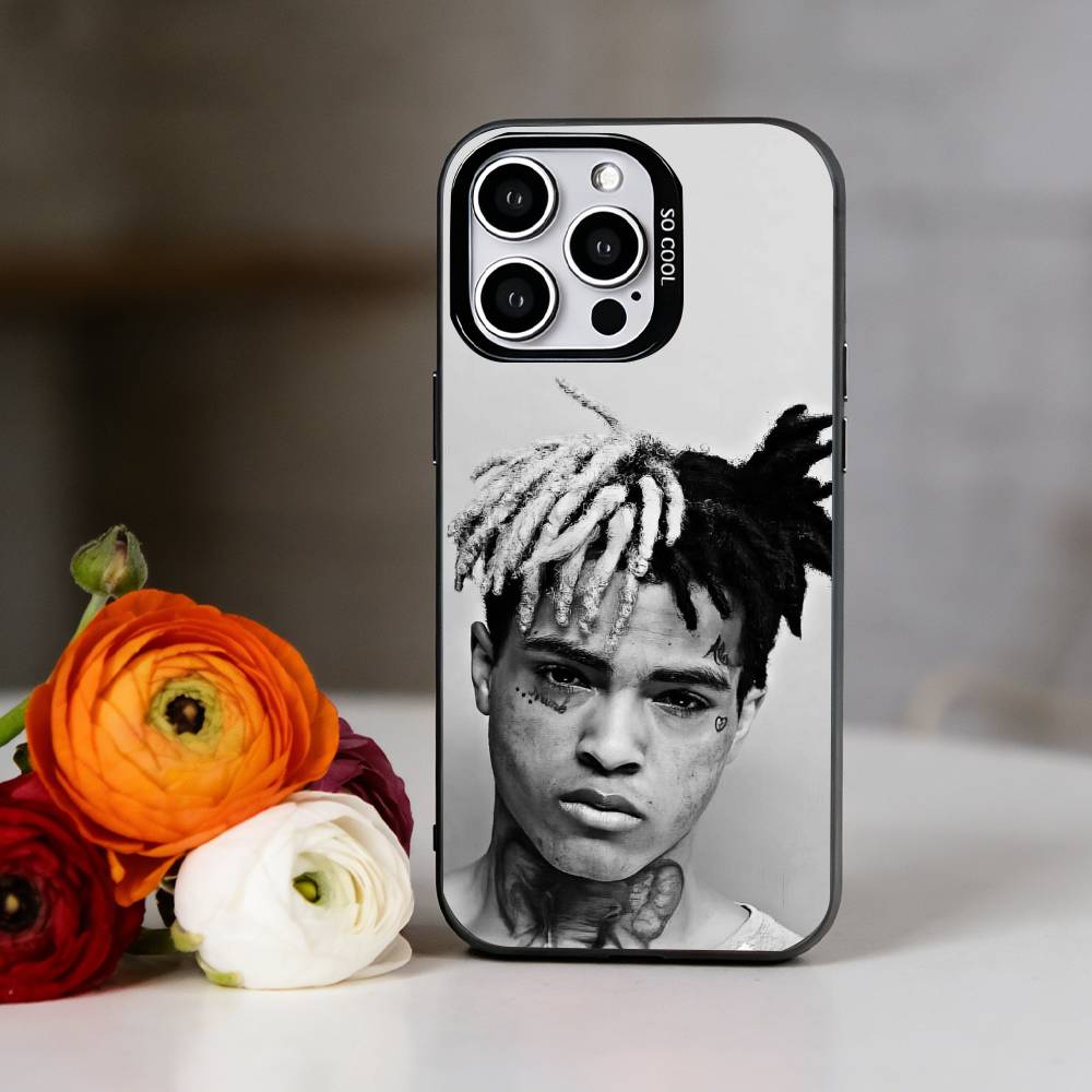 Rapper X-XXXTentacionS Phone Case For iPhone 17,16,15,14,13,12,11 Plus,Pro Max,XS,Colorful Silver Phone case Funda Cover