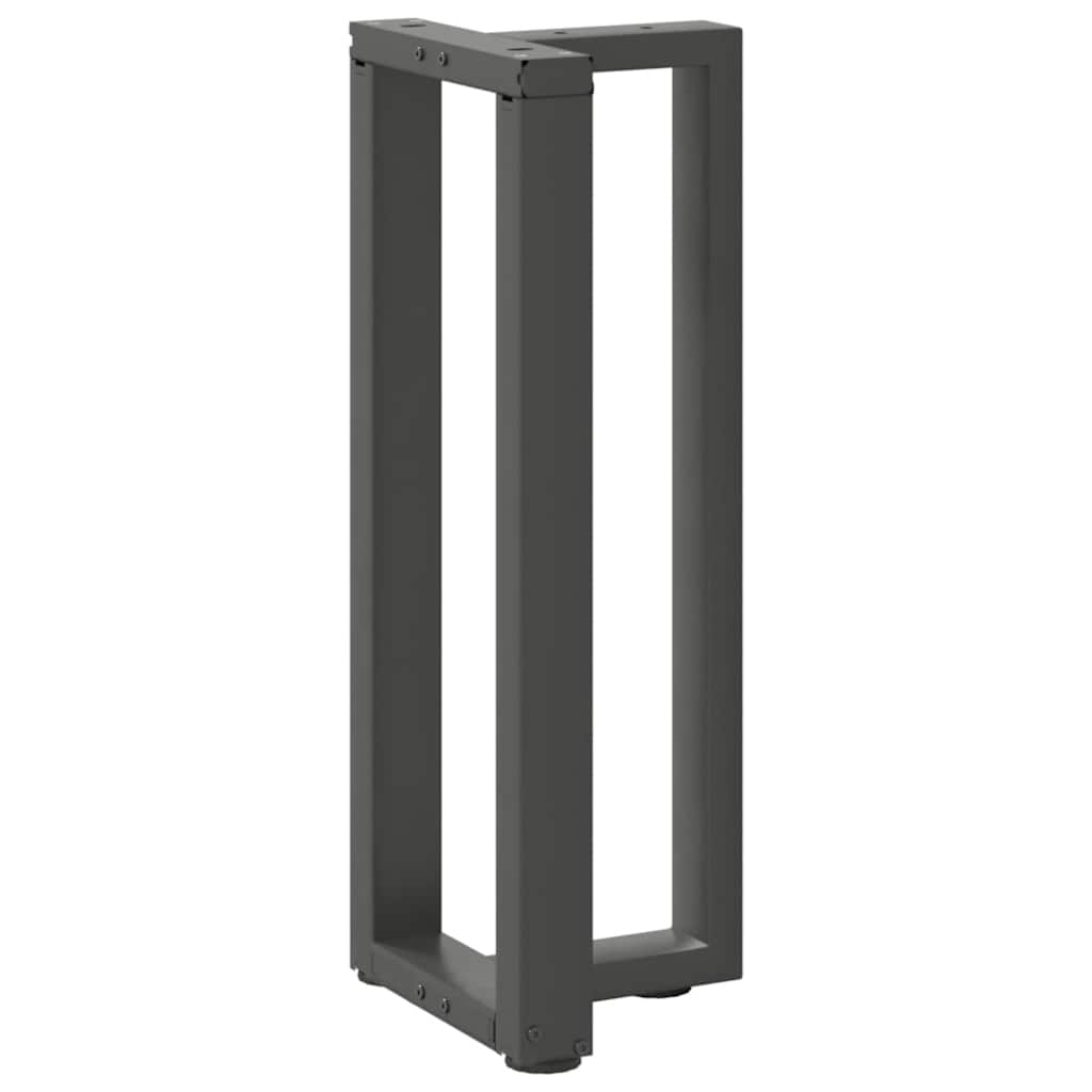 Vidaxl Nogi Do Stołu Konsolowego, 2 Pcs., Antracyt, 38X25X(72-73) Cm