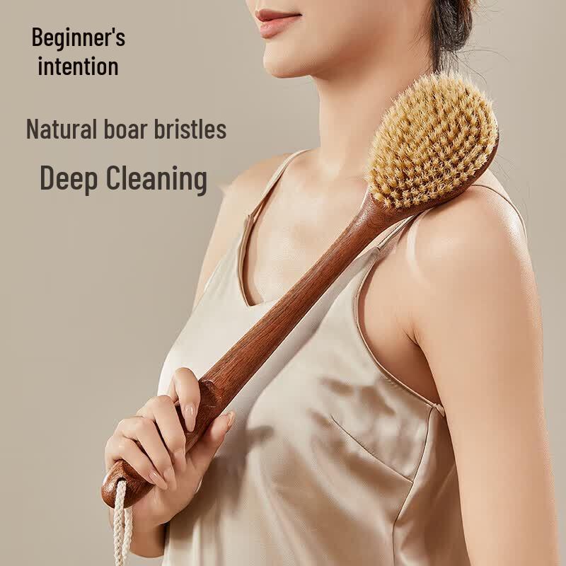 Teardrop Wenge Wood Bath Brush