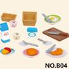 Non-Toxic Forest Animal 1/12 Dollhouse Furniture Bedroom Kitchen Bathroom Set Miniature Simulation Dolls Accessories Diy Toys Children