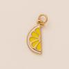 2025 European-style Stainless Steel Fruit Pendant: Eco-friendly Resin Fashion Accessory for Women