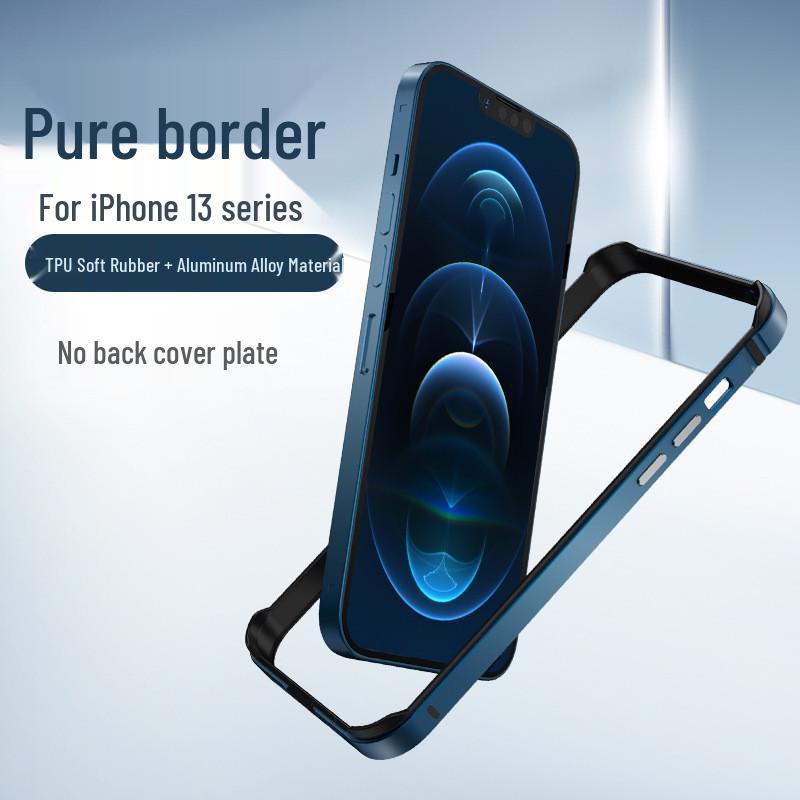 Ultra-Thin Metal Frame Anti-Fall Case for Apple 17 Pro Max & 15 - Aluminum Alloy
