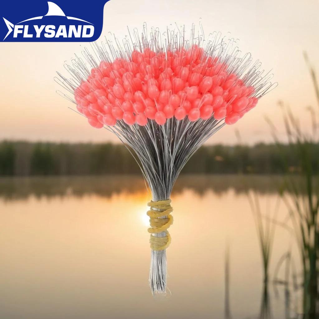 300Pcs Silicon Space Bean Fishing Float Resistant Anti-Strand Fish Line Spacebean Fishing Tackle Accessories