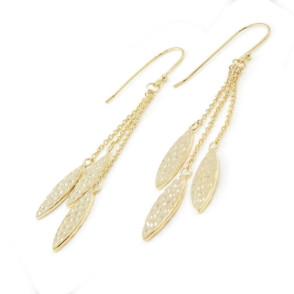 Les Trésors De Lily [F6270] - Gold Plated 'Choreography' Earrings
