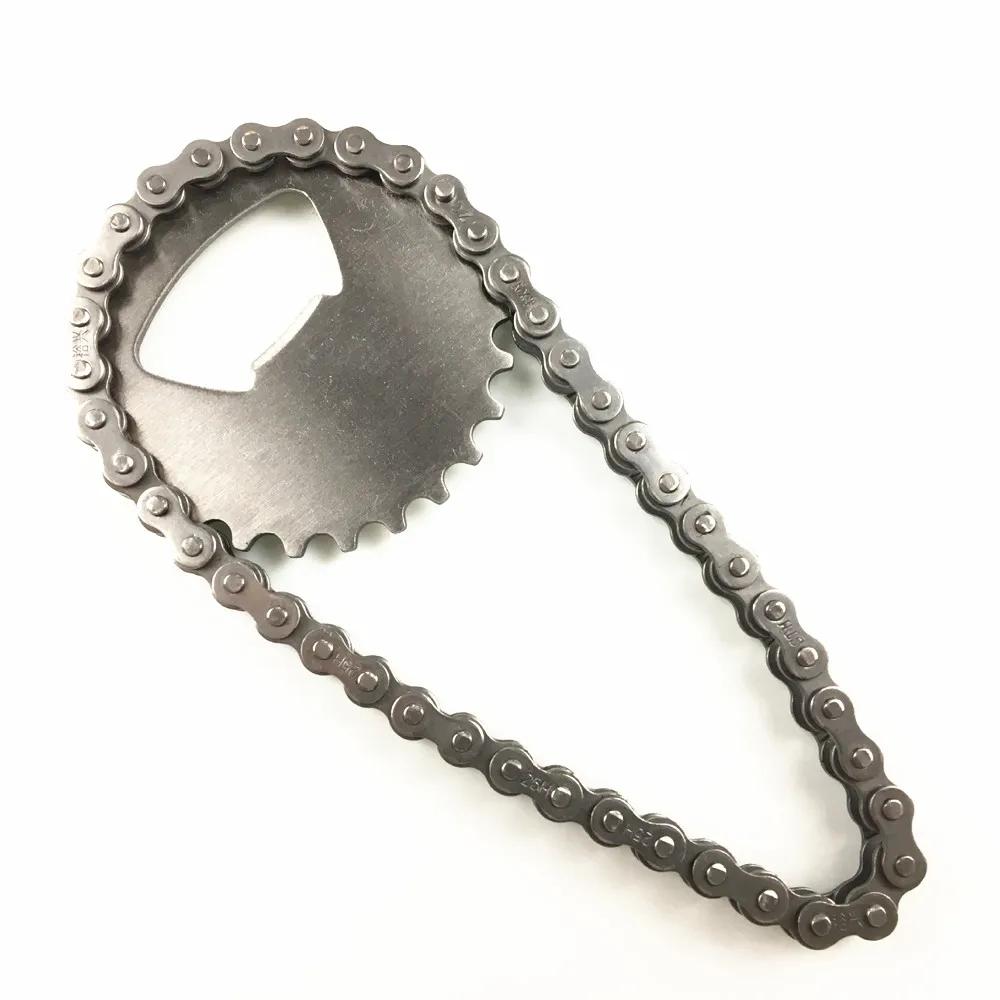 Bicycle Chain Design Stainless Steel Bottle Opener - Kitchen Bar Can & Beer Cap Lifter, Essential Household Party Dining Tools