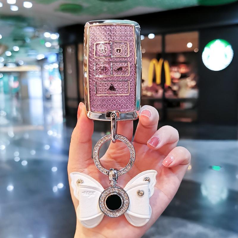 Car Key Case Cover Shell for Land Rover Range Rover Evoque L Defender Freelander2 Velar Discovery Sport5/4 Car Key Bag Car Keys