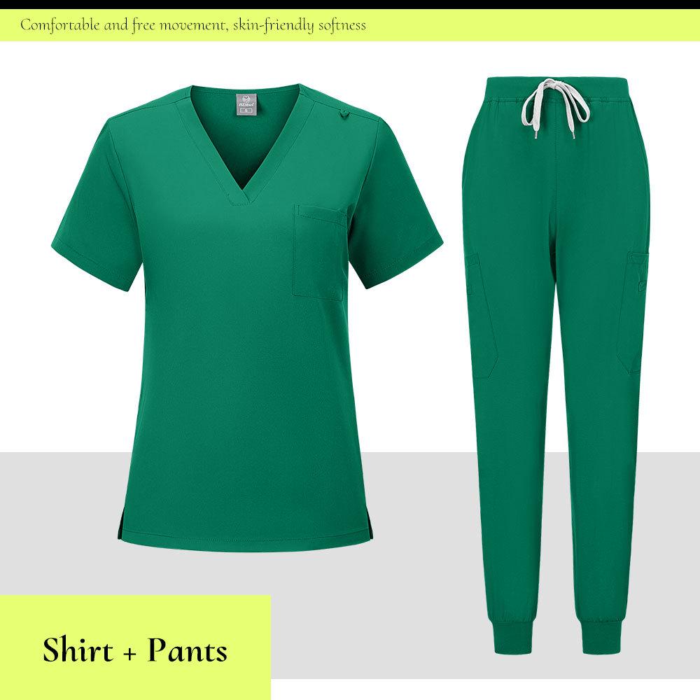 Unisex Medical Scrub Suit for Hospital Operating Room - Breathable, Sweat-Absorbent