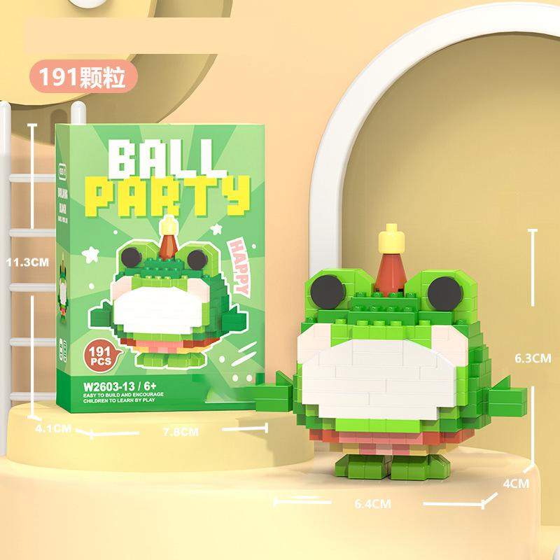 Penguin Constructor Micro Bricks Toys for Children 7 to 10 Year Cat Dog Construction Set for Girl Adults Reindeer Building Block