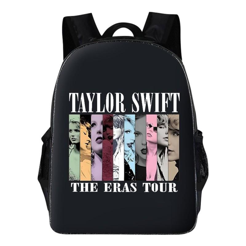 Taylor Swift Themed Kids School Backpack Set Elementary Students Oxford Fabric Breathable Lightweight With Padded Straps