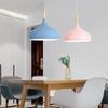 Multicolour Lustre Lamps Pendant Lights Restaurant Wood Hanging Lighting Light Fixtures Modern E27 LED Loft Hanglamp