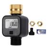 Water Flow Meter 180 Degree Rotation Water Usage Monitor for Garden Hose Irrigation