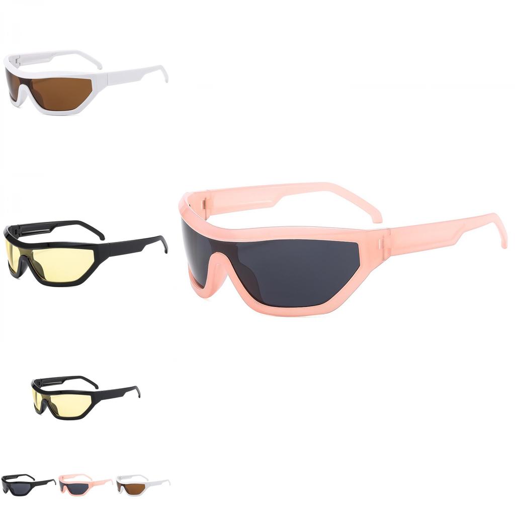 Y2k Sunglasses For Men With Uv400 Protection Large Round Frame For Streetwear And Outdoor Activities