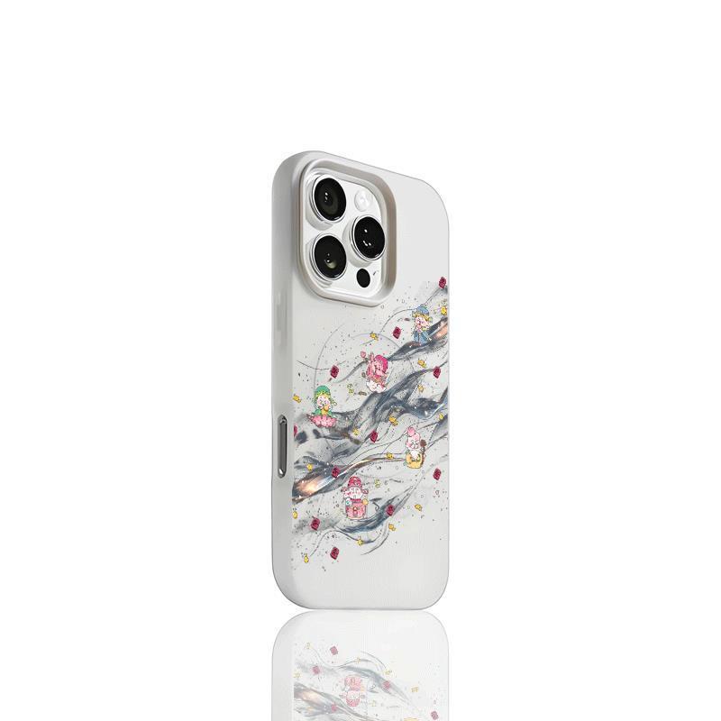 

Five Wealth Gods Magnetic Frosted Case for Apple Pro Series (12-17) 14 Plus