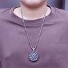 Dark Aesthetic Sun Pendant Necklace Stainless Steel Gothic Chain Jewelry Party Wear Everyday Fashion Statement Necklaces