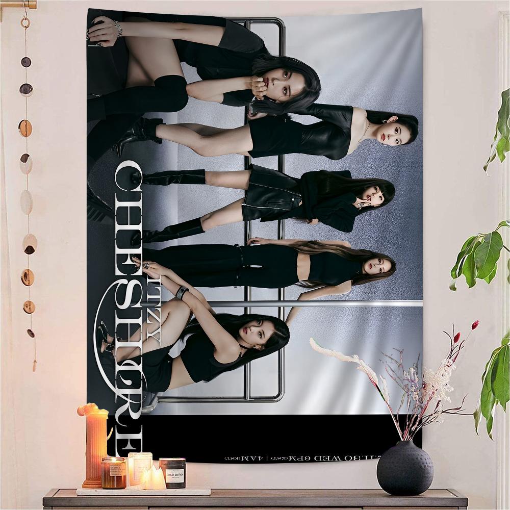 Kpop Group Itzy Hanging Bohemian Tapestry Indian Buddha Wall Decoration Witchcraft Bohemian Hippie Cheap Hippie Wall Hanging