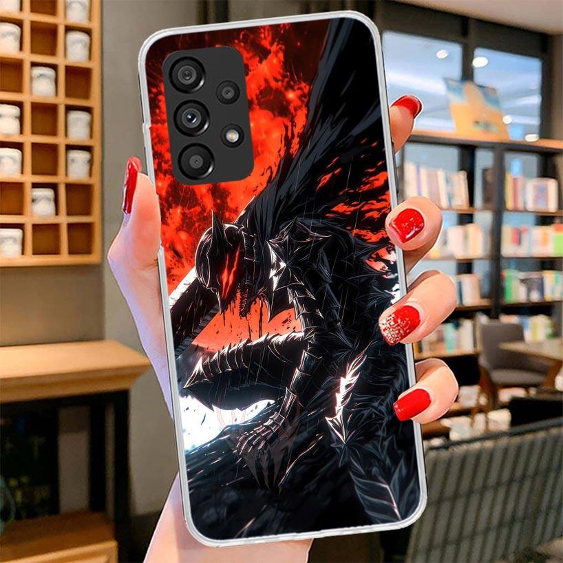 G-Guts B-Berserks Anime Phone Case For Samsung Galaxy A12 A22 A32 A52 A72 A02S Phone Case Note 20 Ultra 10 S10 Plus A51 A71 A50S