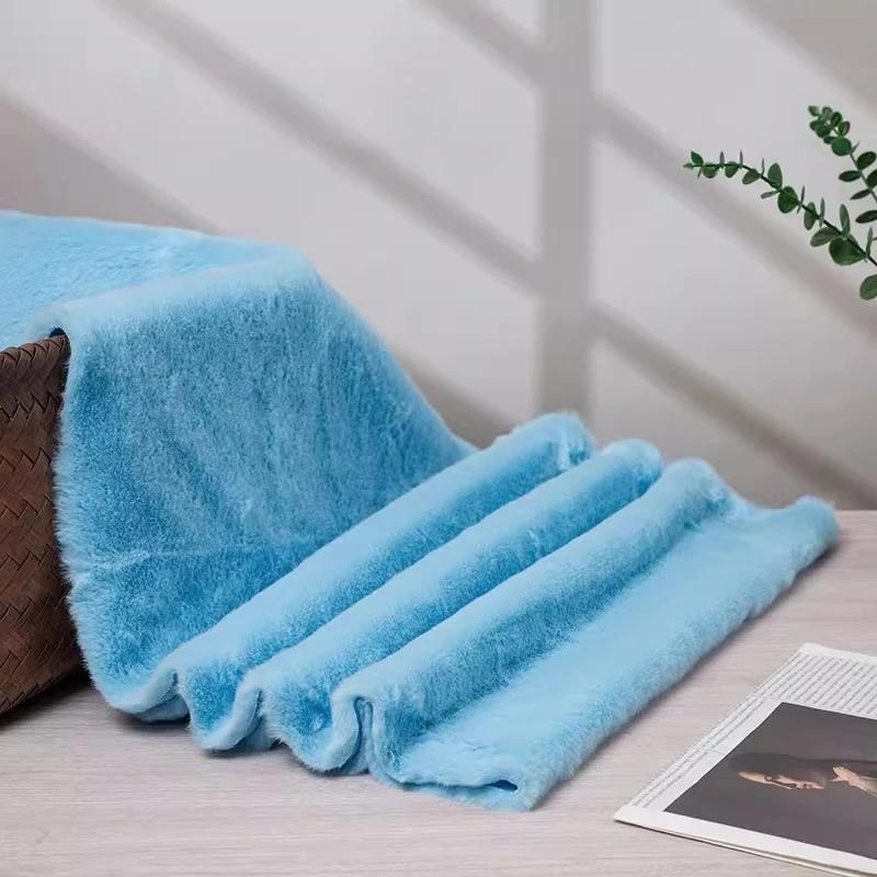 Thickened Plush Fabric 12mm Encrypted Imitation Rex Rabbit Fur Fabric Short Plush Counter Background Fabric, Clothing Fabric