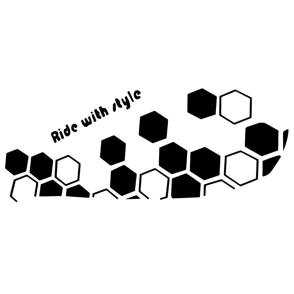 

30x11,7 см наклейки на автомобиль универсальные сотовые шестиугольные авто мотоциклетные кузова водонепроницаемые наклейки внешний стиль модификация наклейка 1pcs чёрный
