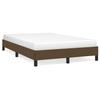 Vidaxl Bed Frame Without Mattress, Dark Brown, 120X200 Cm, With Fabric