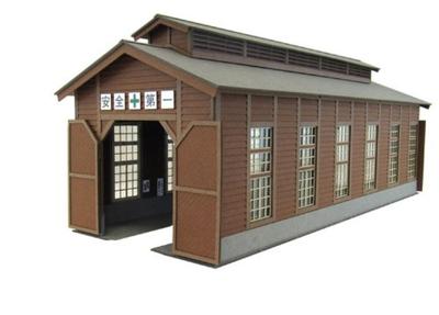 Sankei Scenery Series Engine Shed Paper Craft 1/80 MK05-44