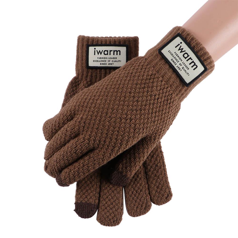 Outdoors Driving Windproof Winter Warm Finger Glove Knitted Gloves Men's Gloves